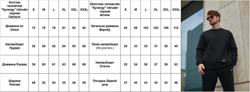 Костюм чоловічий "Synergy" чорний Костюм чоловічий "Synergy" чорний фото