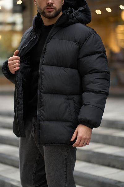 Пуховик зимовий "Heat" чорний Пуховик зимовий "Heat" чорний фото
